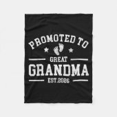 Promoted To Great Grandma Est. 2026 Baby Announcem Fleece Deken (Voorkant)