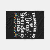 Promoted To Great Grandma Est 2026 First Time New  Fleece Deken (Voorkant (Horizontaal))