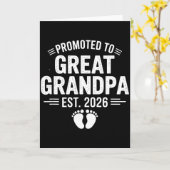 Promoted To Great Grandpa Est. 2026 Funny Soon To Kaart (Gele Bloem)