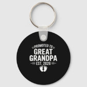 Promoted To Great Grandpa Est. 2026 Funny Soon To  Sleutelhanger (Voorkant)