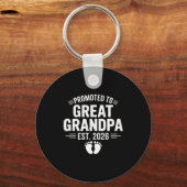 Promoted To Great Grandpa Est. 2026 Funny Soon To  Sleutelhanger (Voorkant)