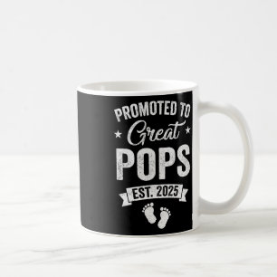 Promoted to Great Poppen EST 2025 zwangerschapsaan Koffiemok