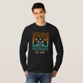 promoted to Husband 2023  Leveled up to Husband T-shirt (Voorkant volledig)