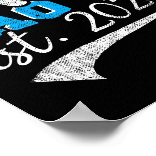 Promoted To Lao Ye Est 2025 Proud New Grandpa Vint Poster (Hoek)