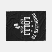 Promoted To Lolli Est 2026 Baby Announcement Fleece Deken (Voorkant (Horizontaal))