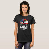 Promoted To Mimi Again 2024 US Flag Father's Day P T-shirt (Voorkant volledig)