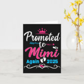 Promoted to Mimi Again 2025 Binnenkort moeder zwan Kaart (Gele Bloem)