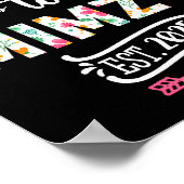 Promoted To Mimzy 2025 Cute Pregnancy Announcement Poster (Hoek)