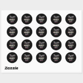 Promoted To Mimzy 2025 Cute Pregnancy Announcement Ronde Sticker (Vel)