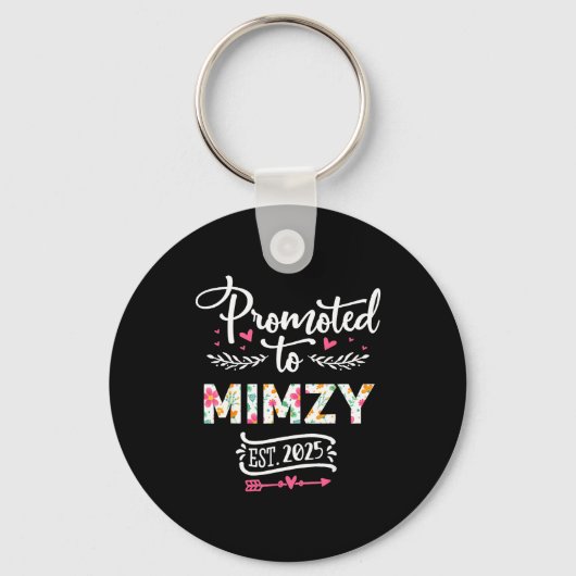 Promoted To Mimzy 2025 Cute Pregnancy Announcement Sleutelhanger (Voorkant)