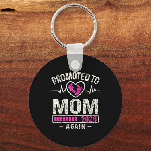 Promoted To Mom Again 2026 Expecting Baby Soon To  Sleutelhanger (Voorkant)