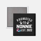 Promoted To Nonnie Est 2022 Funny New Nonnie  Magneet (Voorkant / Achterkant)