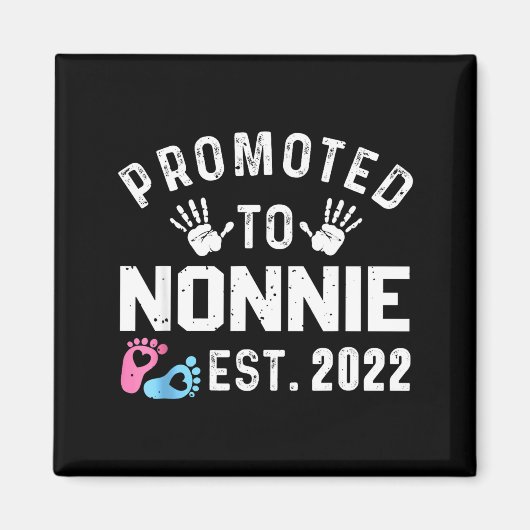 Promoted To Nonnie Est 2022 Funny New Nonnie  Magneet (Voorkant)