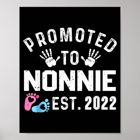 Promoted To Nonnie Est 2022 Funny New Nonnie  Poster (Voorkant)