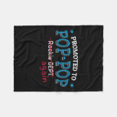 Promoted To P-p Again Shirt. Grandpa P P Funny Fleece Deken (Voorkant (Horizontaal))