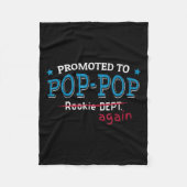 Promoted To P-p Again Shirt. Grandpa P P Funny Fleece Deken (Voorkant)