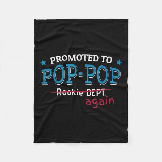 Promoted To P-p Again Shirt. Grandpa P P Funny Fleece Deken (Voorkant)