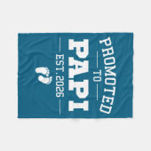 Promoted To Pa Est 2026 Pregnancy Announcement  Fleece Deken (Voorkant (Horizontaal))