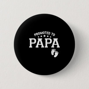Promoted to Papa Zwangerschap Geslacht onthult bin Ronde Button 5,7 Cm