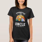 Promoted To Uncle 2023 First Time Uncle 2023 Retro T-shirt (Voorkant)