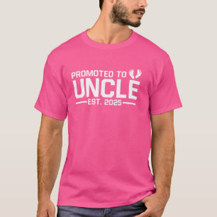 Promoted to Uncle 2025 Zwangerschap Onthullen Oom T-shirt