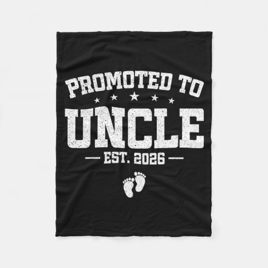 Promoted To Uncle 2026 Soon To Be Uncle Fathers Da Fleece Deken (Voorkant)