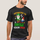 Promoted To Uncle Again 2023 Two Funny Gnomes Preg T-shirt (Voorkant)