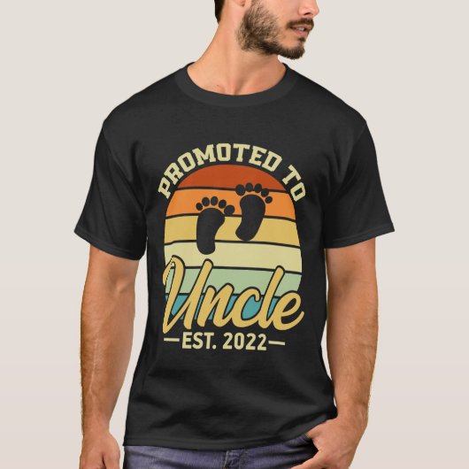 Promoted to Uncle Going to be Uncle 2022 New Uncle T-shirt (Voorkant)