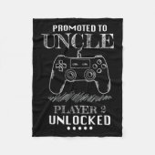 Promoted To Uncle Player 2 Unlock Shirt New Uncle  Fleece Deken (Voorkant)