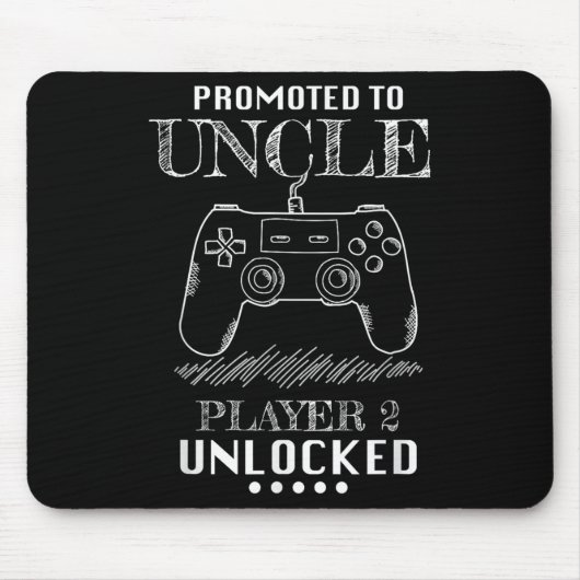 Promoted To Uncle Player 2 Unlock Shirt New Uncle  Muismat (Voorkant)