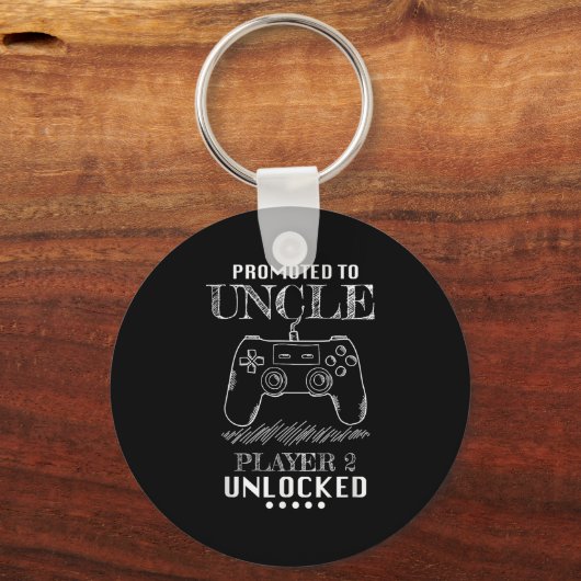 Promoted To Uncle Player 2 Unlock Shirt New Uncle  Sleutelhanger (Voorkant)