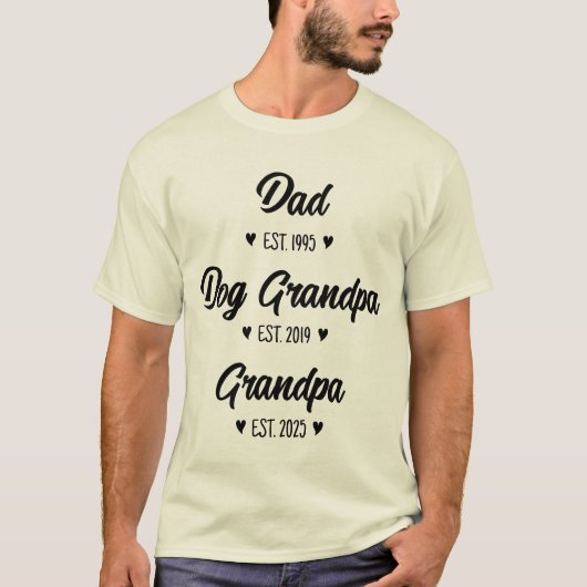 Promoted voor nieuwe grootvader zwangerschapsaanko t-shirt (Voorkant)