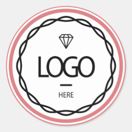 Promotie Aangepast Logo Roos Powder Lijst Beauty Ronde Sticker