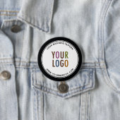 Promotie Aangepaste Pinback Button Pin Company Log (In situ)