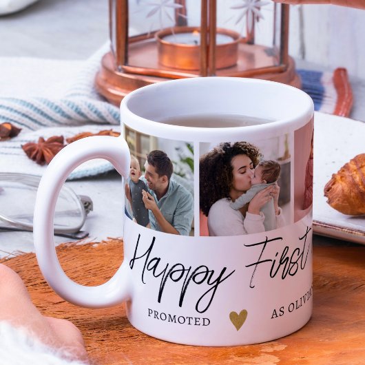 Promotie als Grandma Moederdag 5 Fotocollage Koffiemok