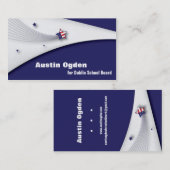 Promotie-Amerikaans vlaggen-Visitekaartje - Rood b Visitekaartje (Voorkant / Achterkant)