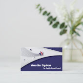 Promotie-Amerikaans vlaggen-Visitekaartje - Rood b Visitekaartje (Staand voorkant)