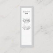 Promotie Auteur Boek Launch Bladwijzer Mini Visitekaartje (Achterkant)