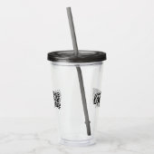 Promotie BedrijfsLogo & QR Code Acryl Drinkbeker (Links)