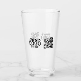 Promotie BedrijfsLogo & QR Code Glas
