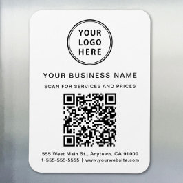 Promotie BedrijfsQR Code Magneet