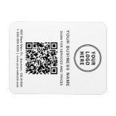 Promotie BedrijfsQR Code Magneet (Horizontaal)