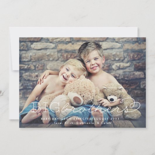 Promotie Big Brothers Aankondiging van de zwangers (Voorkant)