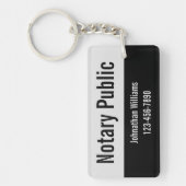 Promotie Bleek grijs- en zwart-witpubliek Sleutelhanger (Voorkant)