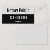 Promotie Bleek grijs- en zwart-witpubliek Visitekaartje (Voorkant / Achterkant)