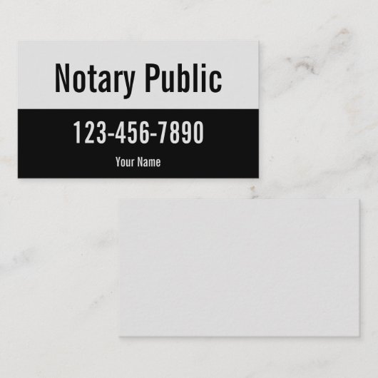 Promotie Bleek grijs- en zwart-witpubliek Visitekaartje (Voorkant / Achterkant)