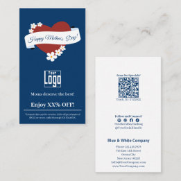 Promotie Bloem Frame Rode Hart Moederdag Kortingskaartje