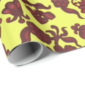 Promotie Bloemen Boheemse Chic Bloem Boho Geel Cadeaupapier (Rol Hoek)