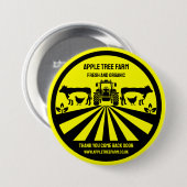 Promotie boerderij Shop Ronde Button 7,6 Cm (Voorkant /achterkant)