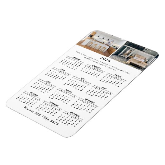 Promotie Business 2 Foto 2026 Kalender Magneet (Linkerzijde)